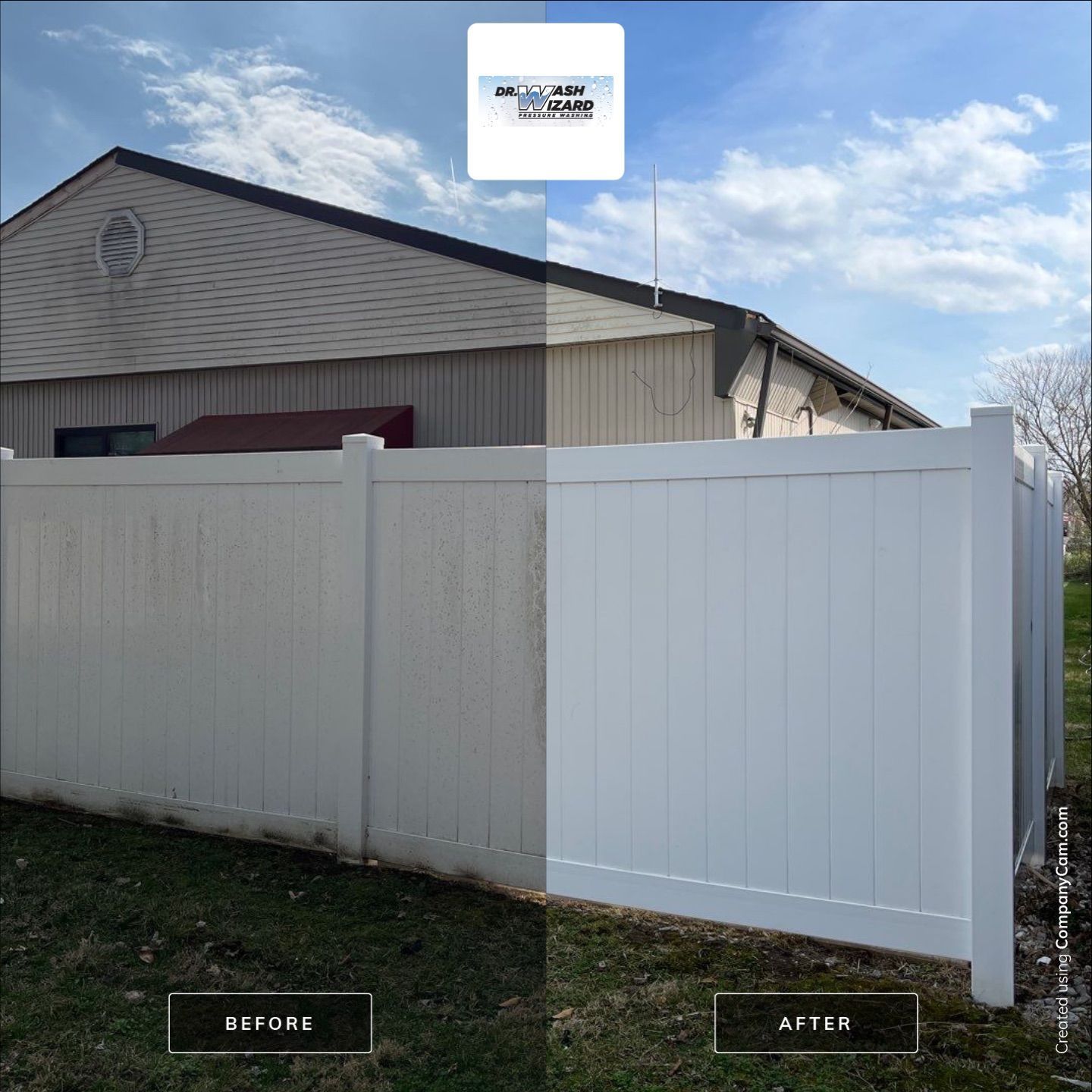 Dr. Wash Wizard: Florissant, Mo Vinyl Fence Time-Traveling Makeover!